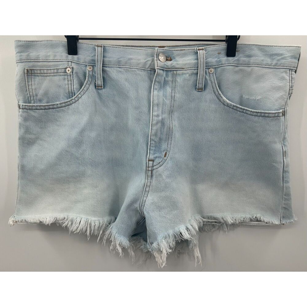 Madewell Relaxed Denim Shorts In Light Essen Wash Women’s Size 32